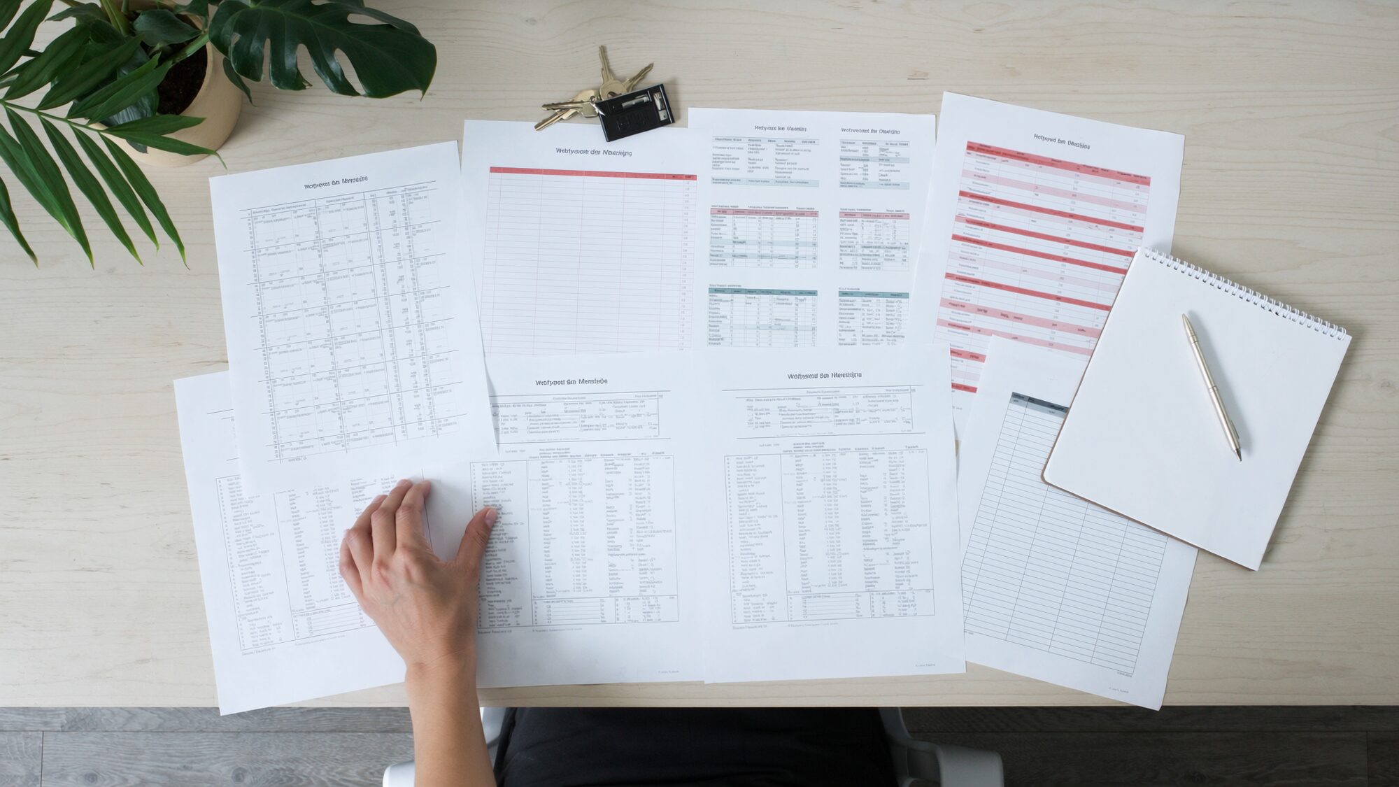 A Darwin landlord reading a printed property checklist at a kitchen table, the kind of free tool the Academy hands out