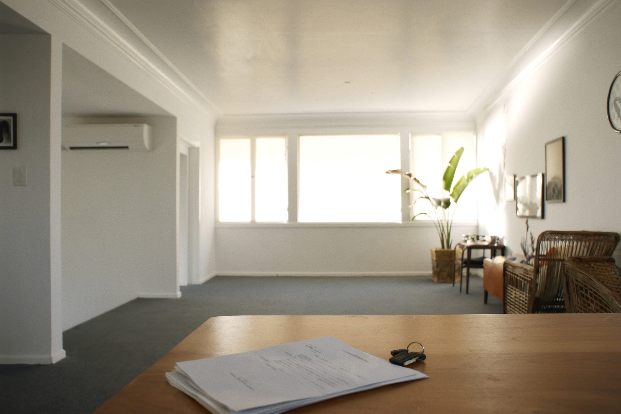 A self-managing landlord checking over a Darwin rental property